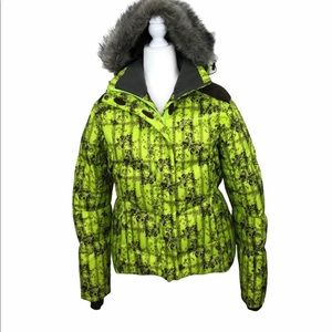 salomon green ski jacket